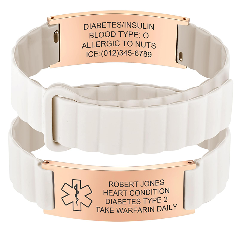 Smartwatch Sports Watches For Men - Pulsera de Identificación Médica Personalizada para