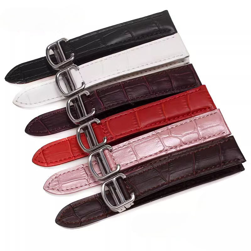 Cartier Watch Tank - Correa de reloj de cuero genuino