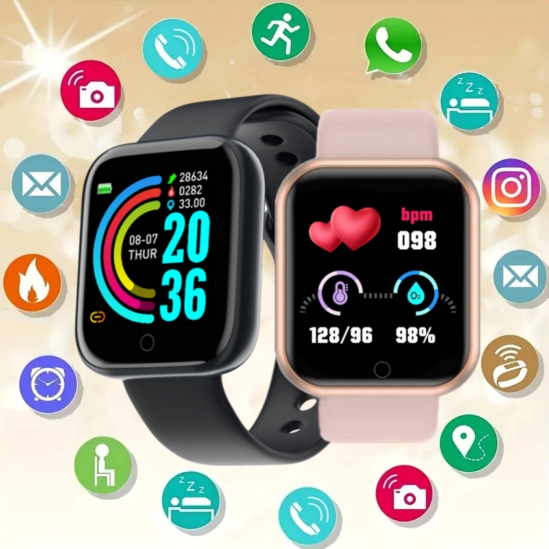 Smartwatch Sports Watches For Men - Reloj inteligente Y68 D20 para hombres,
