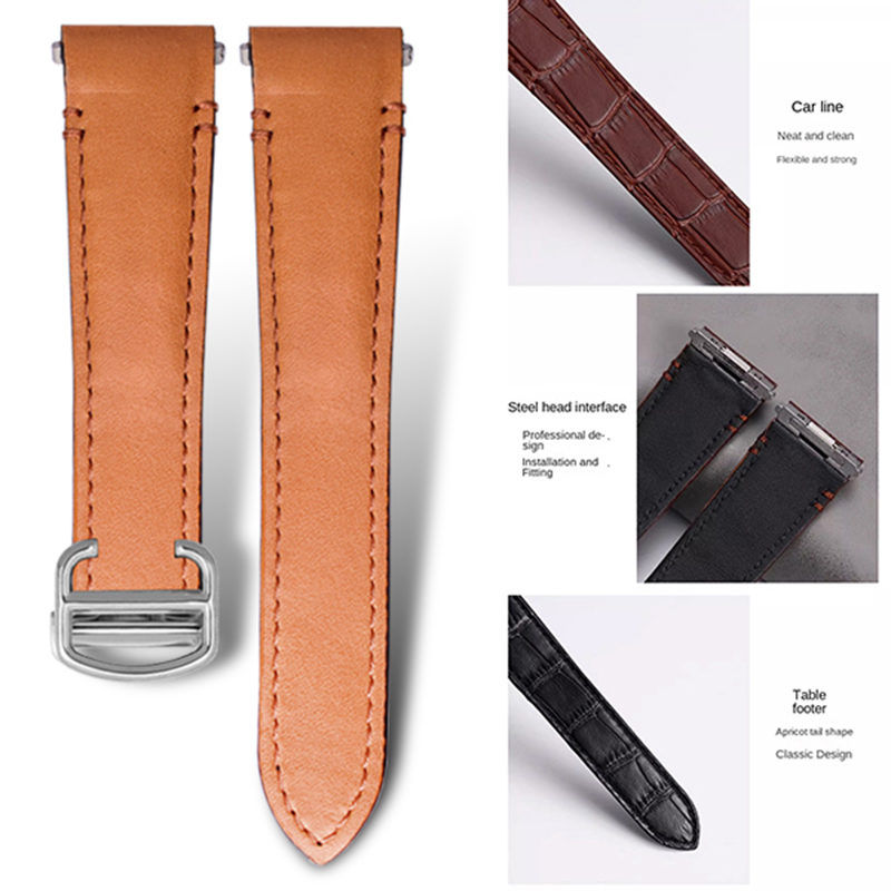 Cartier Watch Tank - Correa de reloj de cuero de
