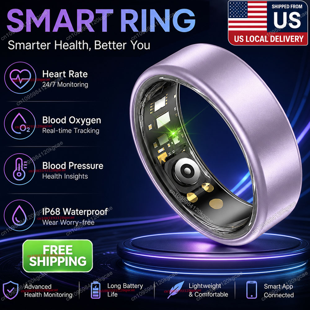 Smartwatch Sports Watches For Men - Anillo Inteligente con Monitor de Frecuencia