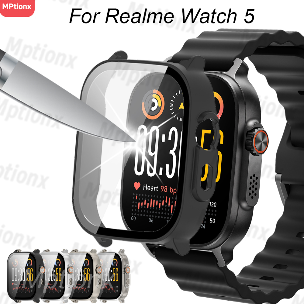 Watch S Realme - Funda de PC + cristal para