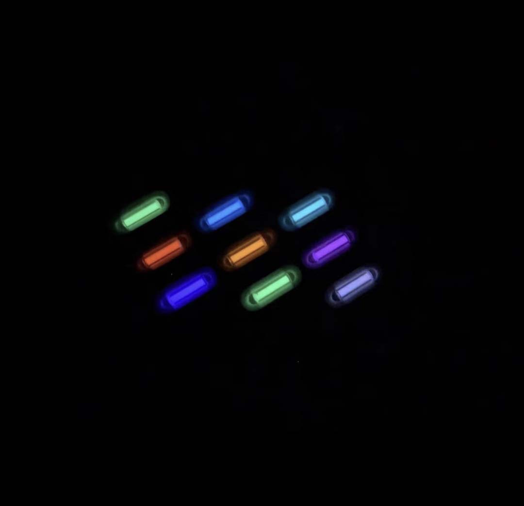 Tritium Gas Tube - Paquete de 8 luces de emergencia
