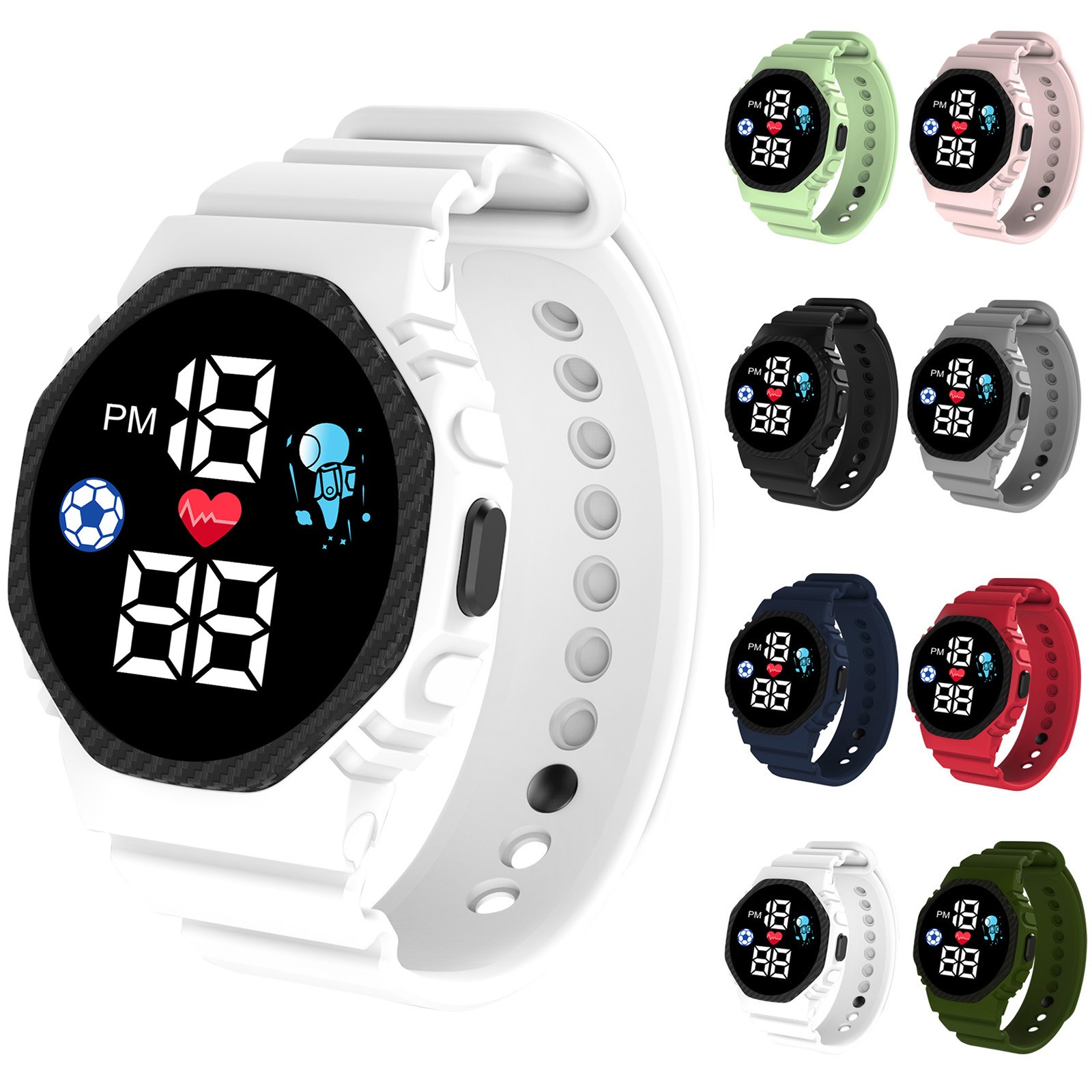 Reloj inteligente multicolor p - Smartwatch Digital Watches For Girls reseña y precio