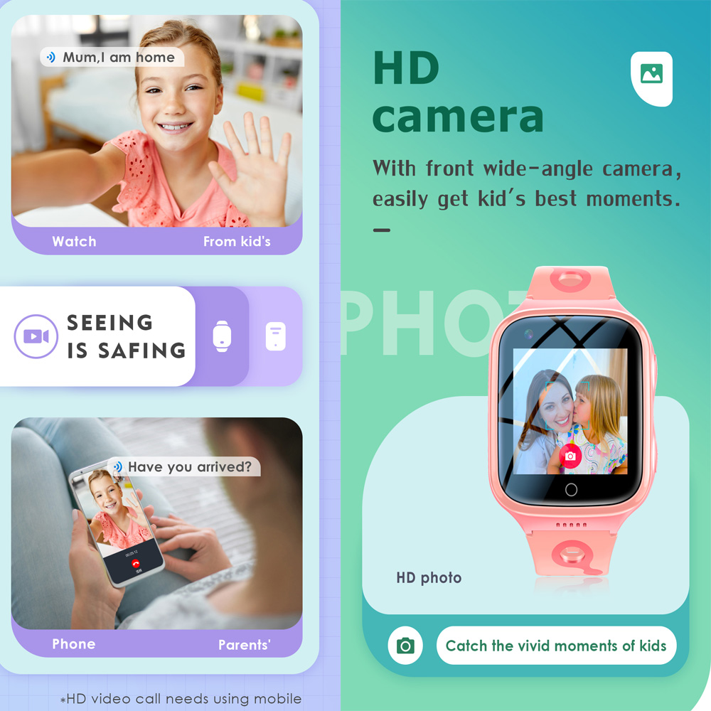 Reloj inteligente 4G para niño - Smartwatch Digital Watches For Girls reseña y precio