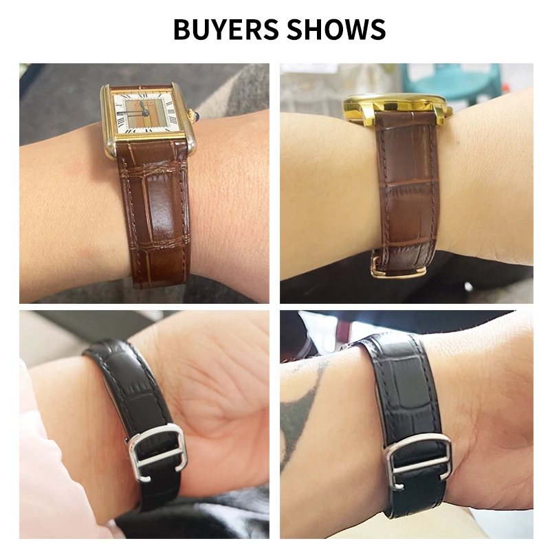 Correa de reloj con patrón de  - Cartier Watch Tank reseña y precio