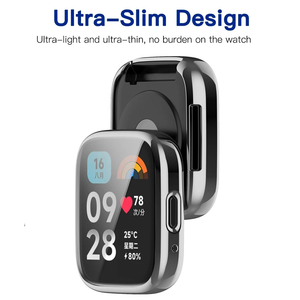 Funda protectora de pantalla d - Smartwatch Redmi Watches reseña y precio