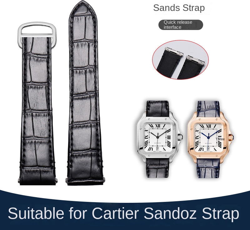 Correa de reloj de cuero de va - Cartier Watch Tank reseña y precio