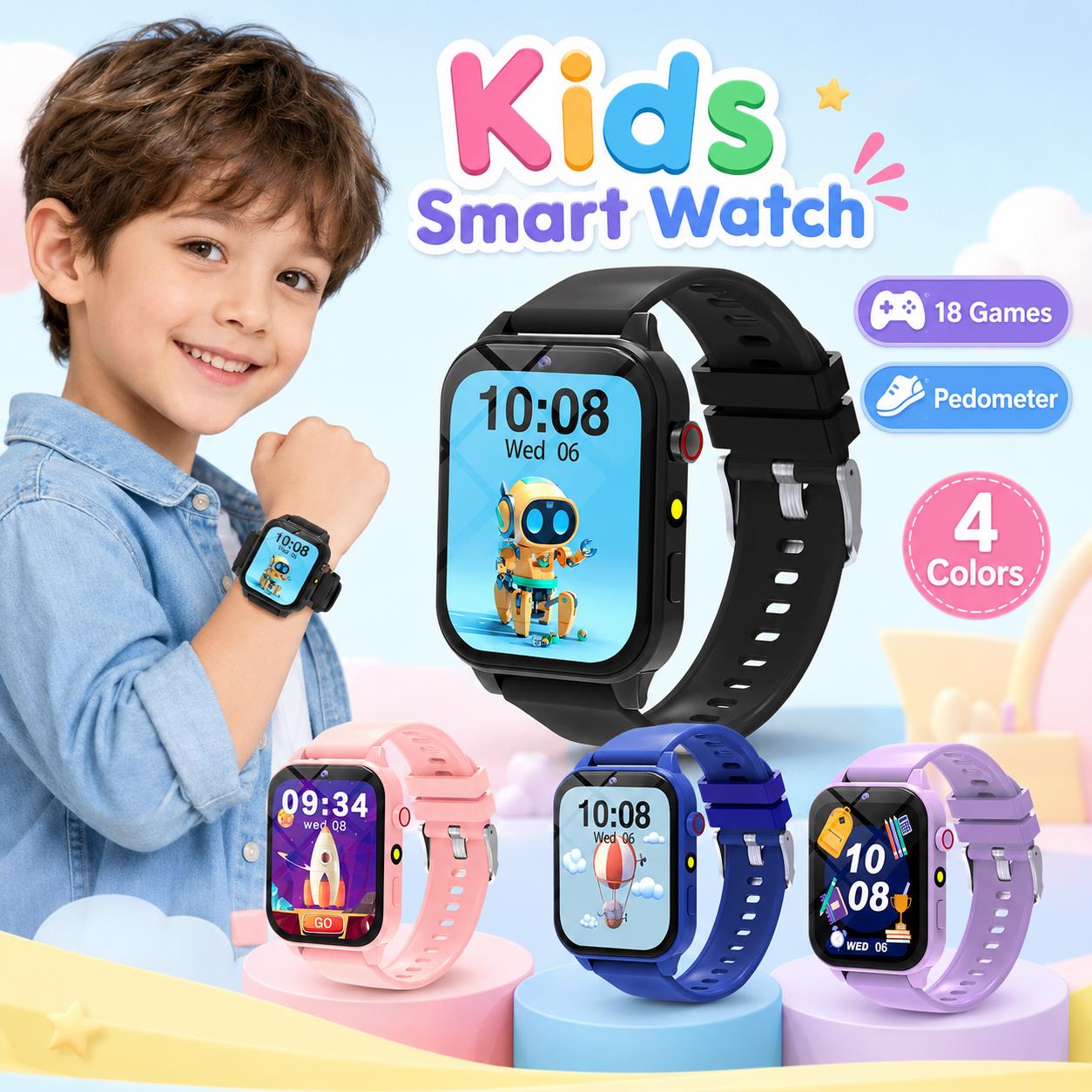 Reloj Inteligente con Juegos p - Smartwatch Digital Watches For Girls reseña y precio
