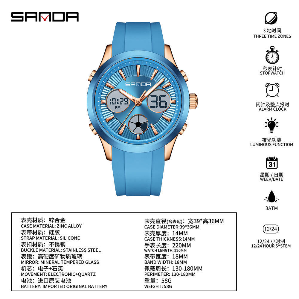 Reloj Electrónico SANDA Lumino - Smartwatch Sports Watches For Women reseña y precio