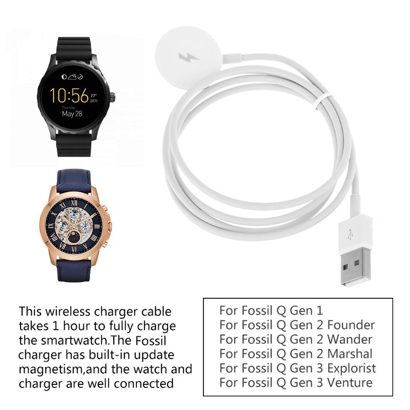 Adaptador de cargador de reloj - Fossil Watches Smartwatch Charger reseña y precio