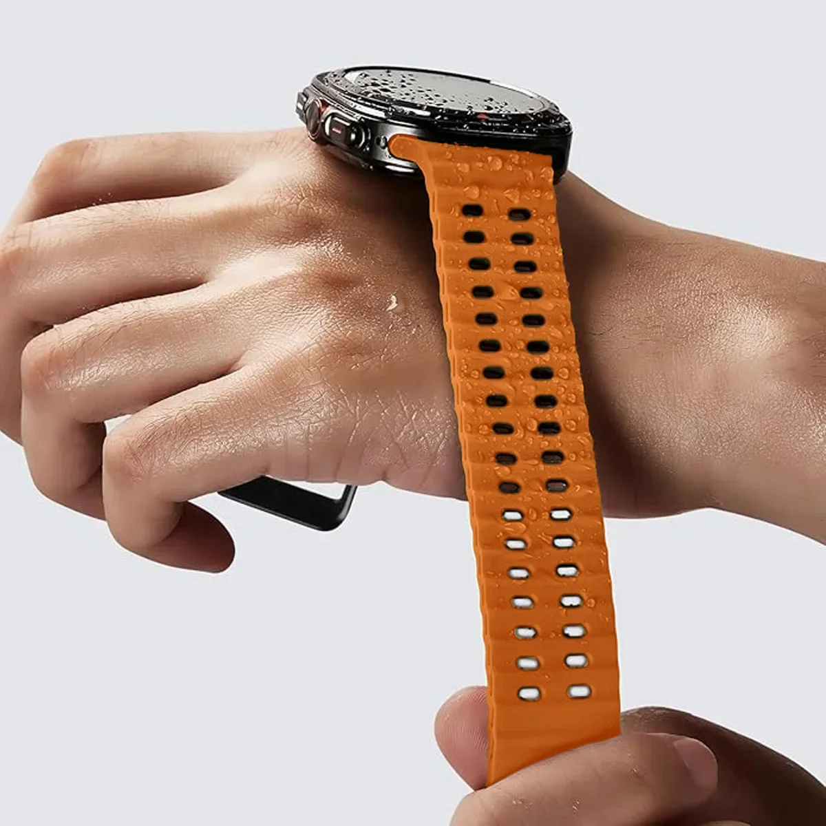 Correa de silicona de dos tono - Tide Watch Surf reseña y precio