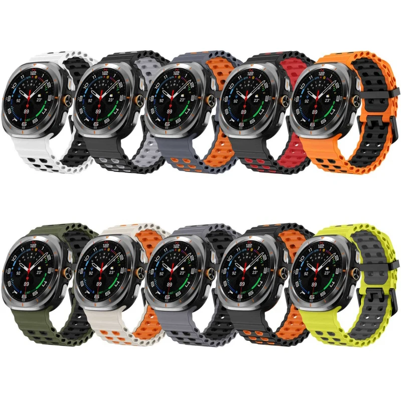 Correa de silicona de dos tono - Tide Watch Surf reseña y precio