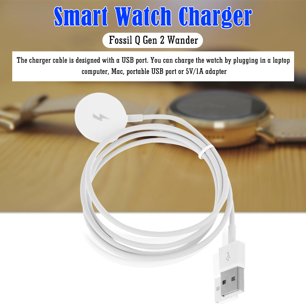 Cable de Carga USB para Reloj, - Fossil Watches Smartwatch Charger reseña y precio